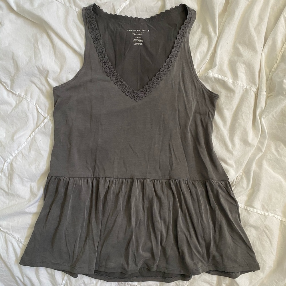 American Eagle Gray Tank Top